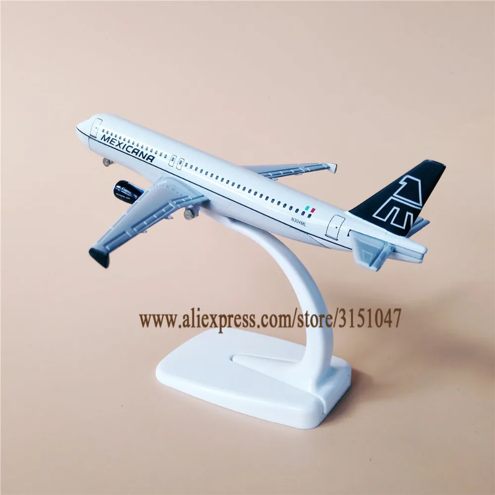 16 см мексиканская авиакомпания аэробус 320 A320 авиакомпании модель самолета из