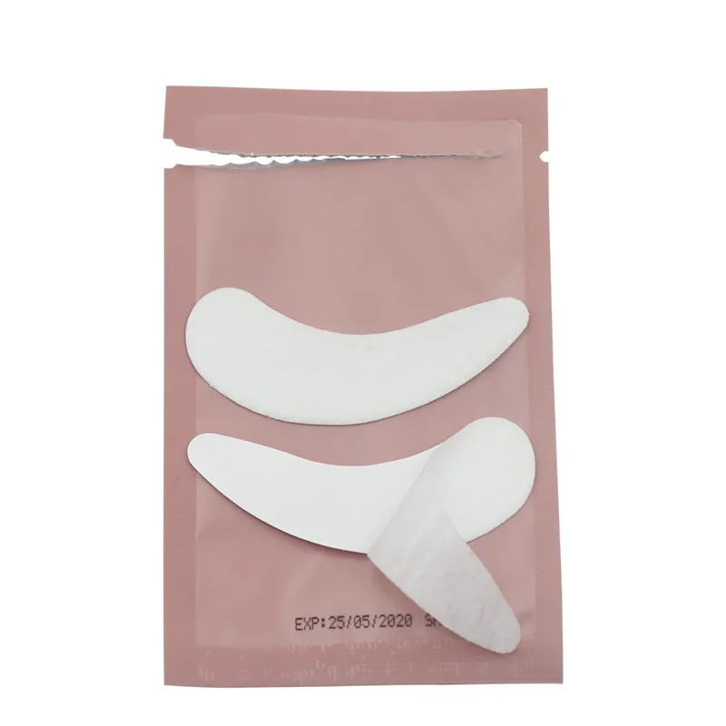 pink leaf 50 пар/упак. накладки под глаза новые бумажные накладки для наращивания ресниц накладки для глаз наклейки Обертывания инструменты для макияжа - Цвет: pink leaf