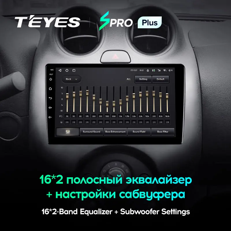 TEYES SPRO Plus Штатная магнитола For Ниссан Марч K13 Nissan March 2010 - 2013 Android 10 до 8-ЯДЕР 4 + 64ГБ 32EQ