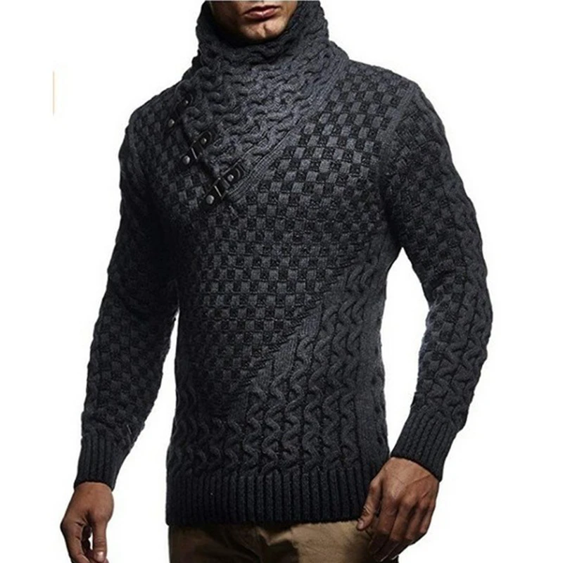 men clothes hot warm sweaters warm hedging turtleneck pullovers sweater mens casual knitwear slim winter sweater male new brand free global shipping