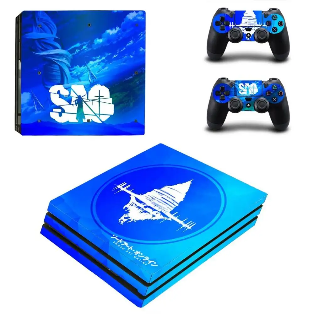 Наклейка Sword Art Online SAO PS4 Pro наклейка Play station 4 наклейки для PlayStation чехол консоли и