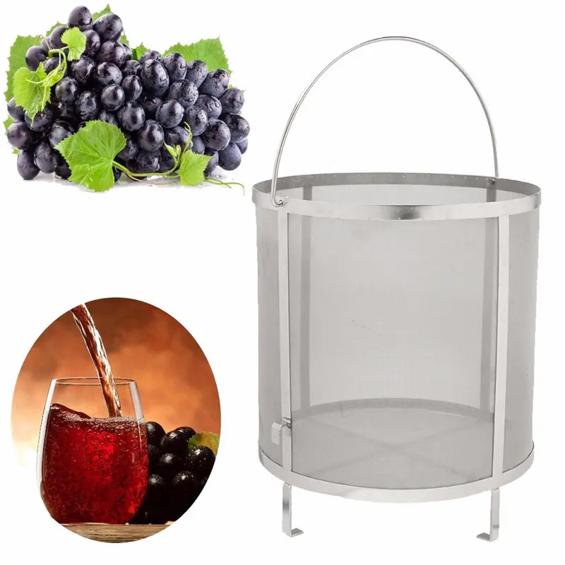 

Stainless Steel Beer Wine House Home Brew Filter Basket Strainer Hip Cylinder Barware Bar Tools