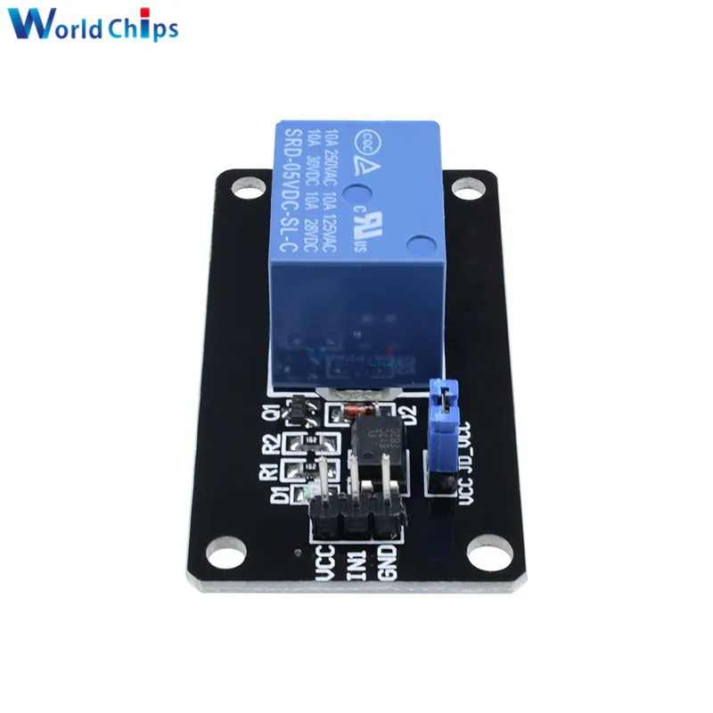 Релейная плата 5 В 1-канальный модуль низкоуровневого триггерного оптрона