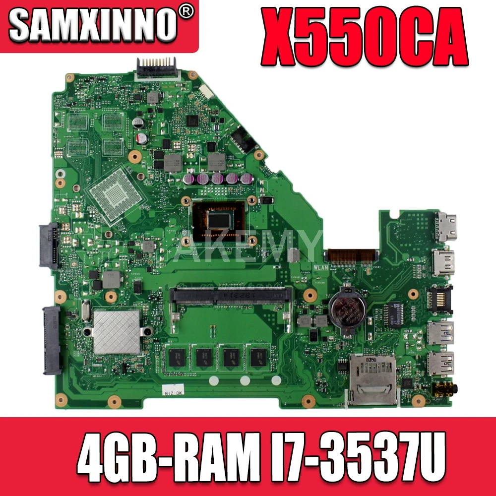 X550CC материнская плата для ноутбука ASUS X550CA X550CL R510C Y581C X550C оригинальная 4GB RAM I7