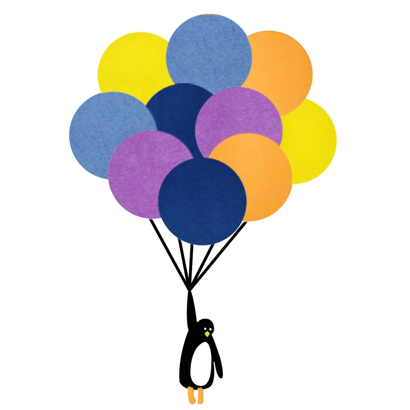 

2020 New Ins Hot 9mm Felt Fabric Deisgner Diy Handmade Balloon Pattern Photos Wall Adhesive Feutrine Polyester Non-woven Vilt