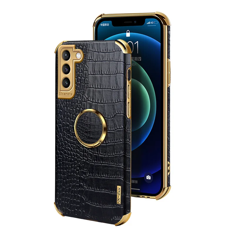 Чехол-накладка для Samsung Galaxy S21 S20 FE Plus Ultra из крокодиловой кожи | Мобильные телефоны
