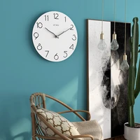 home decoration simple european wooden hanging clock modern creative clock simple silent hanging clock home decore