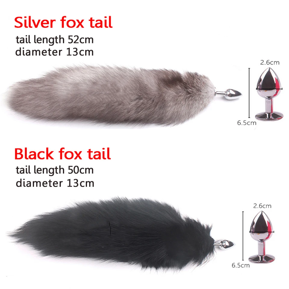 huge anal plug tail fox butt soft sex toys for women men shop dog wolf masturbation device sexy |