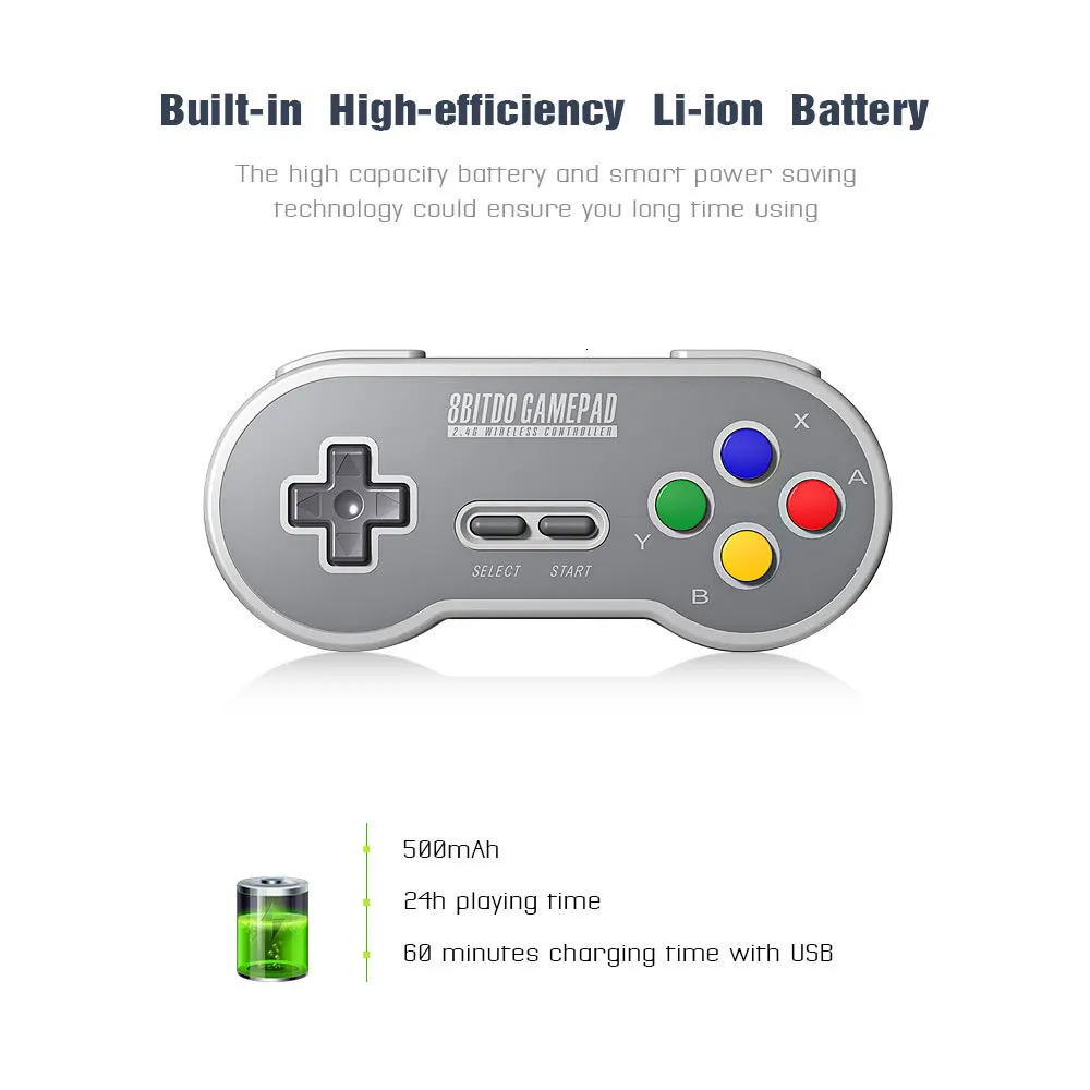Official 8BitDo SF30 Pro Wireless Bluetooth Gamepad Controller with Joystick for Windows Android macOS Nintendo Switch Steam