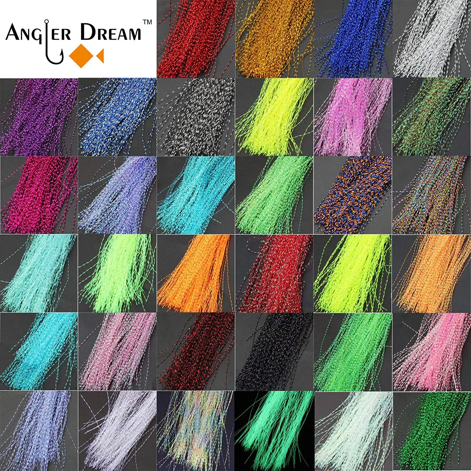 Fly Tying Material 32/34/9 Bags Crystal Flash Holographic Flash Flies Fishing Lures Making Fly Fishing Tying Materials Kit