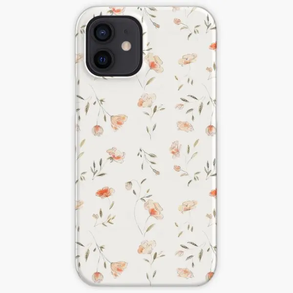 Жесткий чехол с акварельным цветочным рисунком для Iphone X XS XR Max 11 12 13 Pro Mini 5 детской