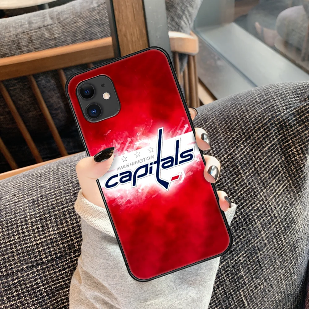 

Ice hockey Capitals Phone Case Cover Hull For iphone 5 5s se 2020 6 6s 7 8 12 mini plus X XS XR 11 PRO MAX black Etui Trend