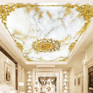 Настенные обои любого размера по индивидуальному заказу, Современные Мраморные обои в Европейском стиле, роскошные потолочные 3D-обои для гостиной, отеля