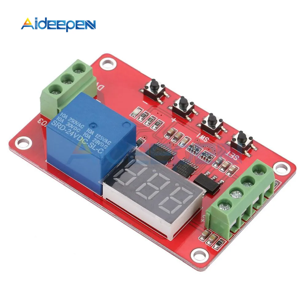 DC5V 12V 24V DVB01 Цифровой компаратор напряжения вольтметр микроконтроллер контроллер монитор заряд/разряд 0-99.9 Задержка включения.