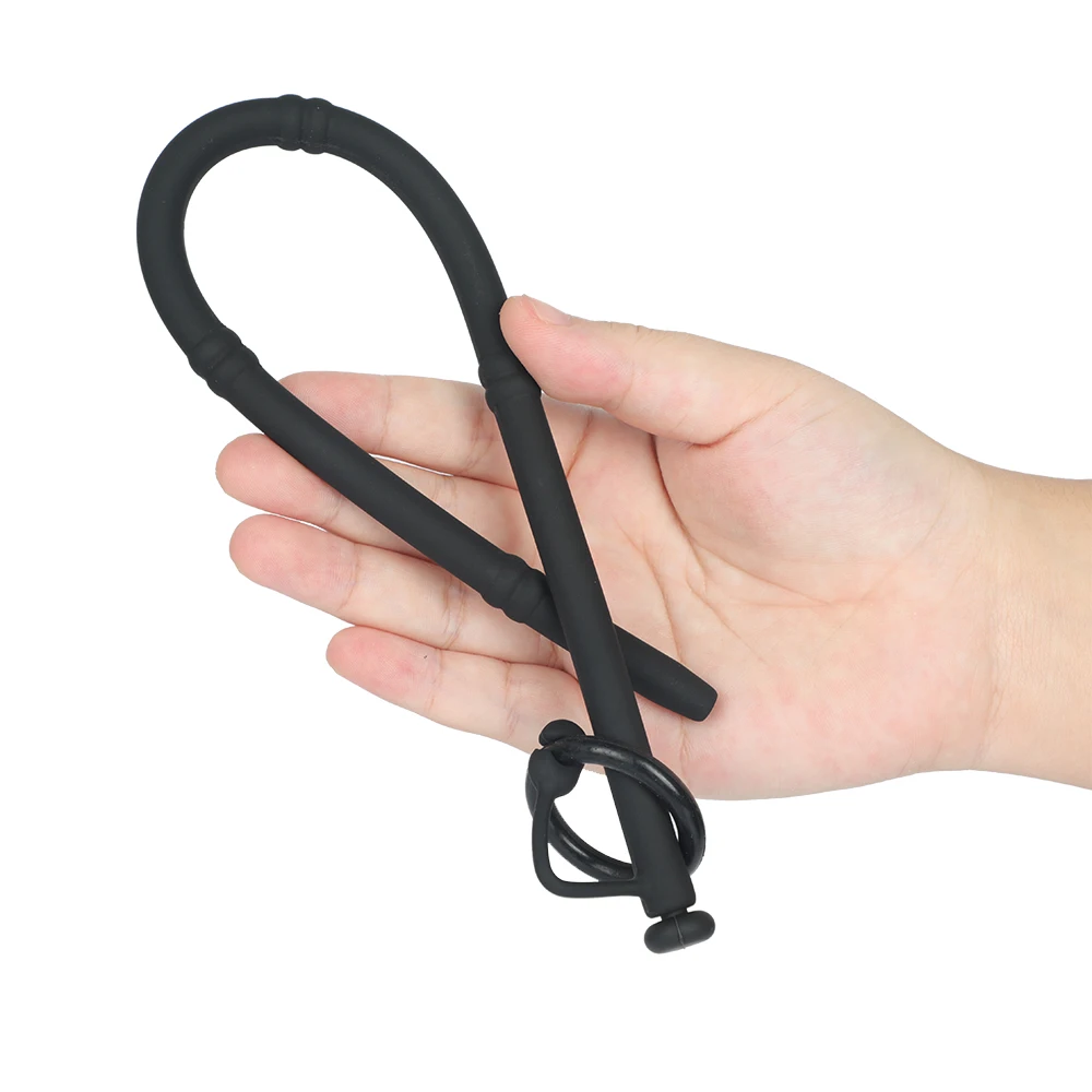 Силиконовый уретральный катетер длиной 30/35 см для мужчин вилка пениса стимулятор
