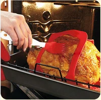 silicone turkey lifter heat resistant non stick oven meat roast barbeque mat turkey baster meatball maker