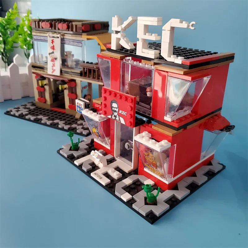 Блоки SEMBO уличный Мини магазин кофейные Строительные кирпичи для детей игрушки