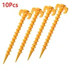 Колышки для палаток, 10 шт., пластиковые, для кемпинга, якорная палатка гвоздей