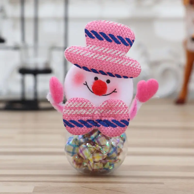Рождественский маленький для конфет и печенья и сумка для подарков бутылка лося/Снеговик/Санта баночка не включает конфеты вечерние подарок# j