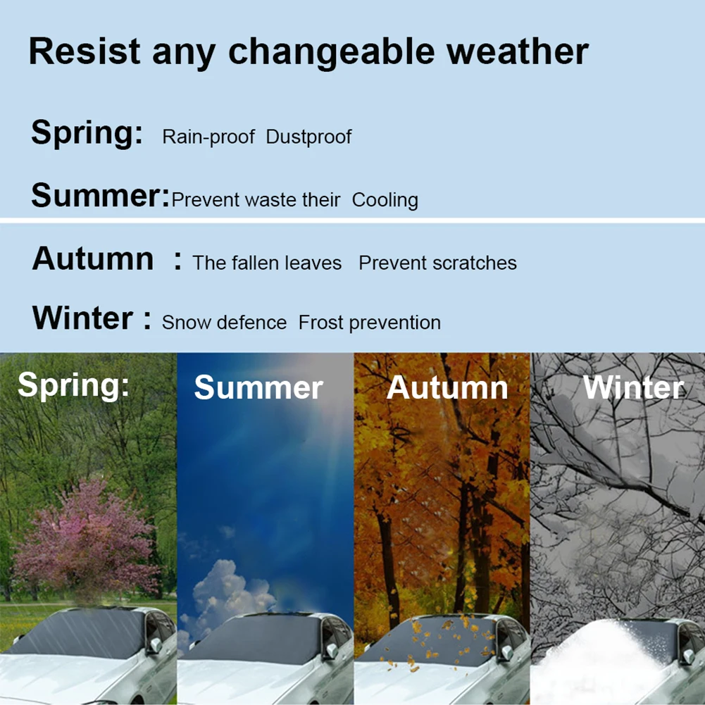 

Magnetic Car Sun Block Front Shade Frost Guard Windshield Protector Window Snow Cover Block Automotive Sun Insulation Sunshade