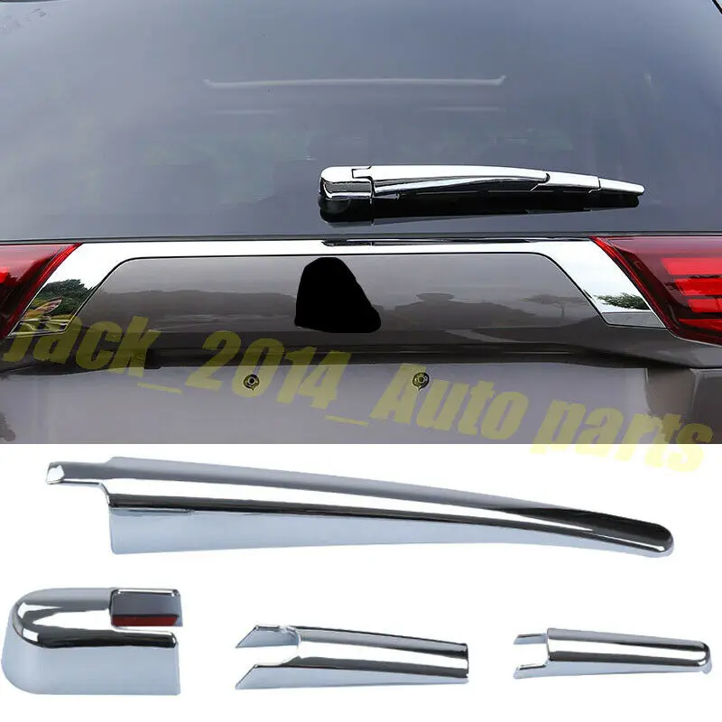 

For Mitsubishi Outlander 2013-2018 ABS Chrome Rear Wiper Blade Trim Cover 4pcs