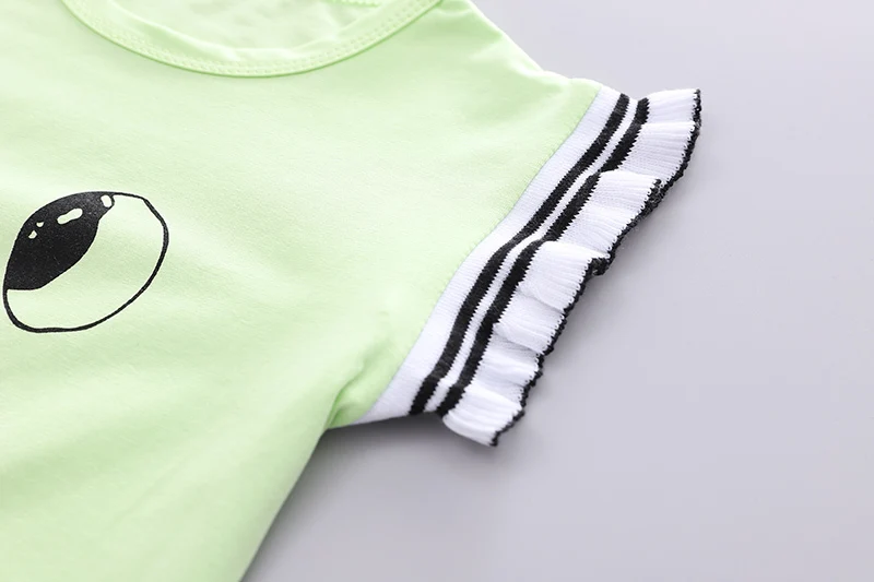 

New Summer Baby Girls Clothes Suit Children Cotton Cute T-Shirt Shorts 2Pcs/Sets Toddler Casual Costume Fashion Kids Tracksuits