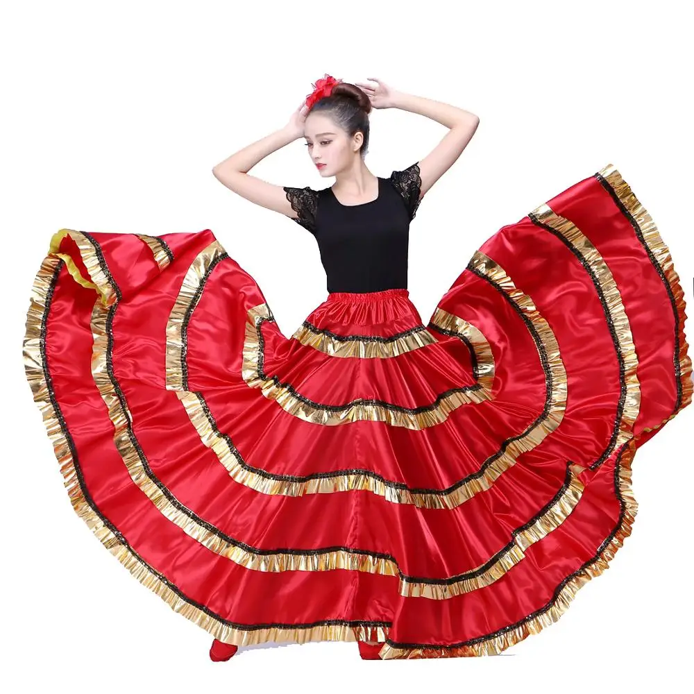 Юбка для фламенко юбка танца живота испанское платье костюм макси|spanish dance