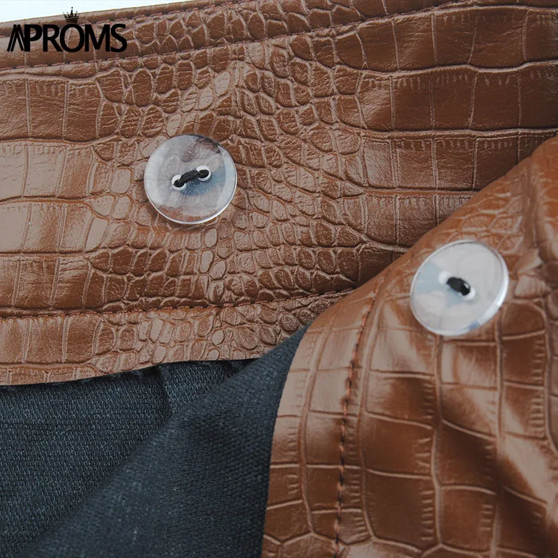 Aproms винтажное короткое платье из искусственной кожи с животным принтом женские