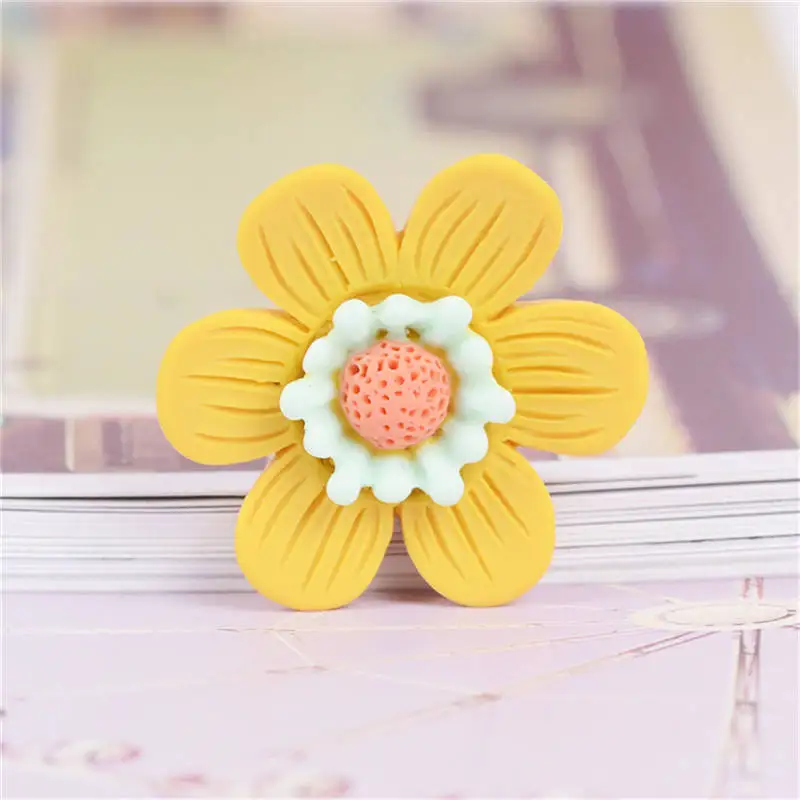 

Julie Wang 20PCS Resin Flower Charms Mixed Colors Pendants Jewelry Making Accessory Home Table Decoration