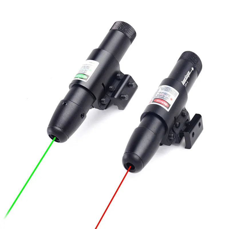 Professional Bird Hunting Tactical Red Green Dot Laser Sight Scope Bullet Type Point Sight Fit 11mm 20mm Rail with Barrel Mount
