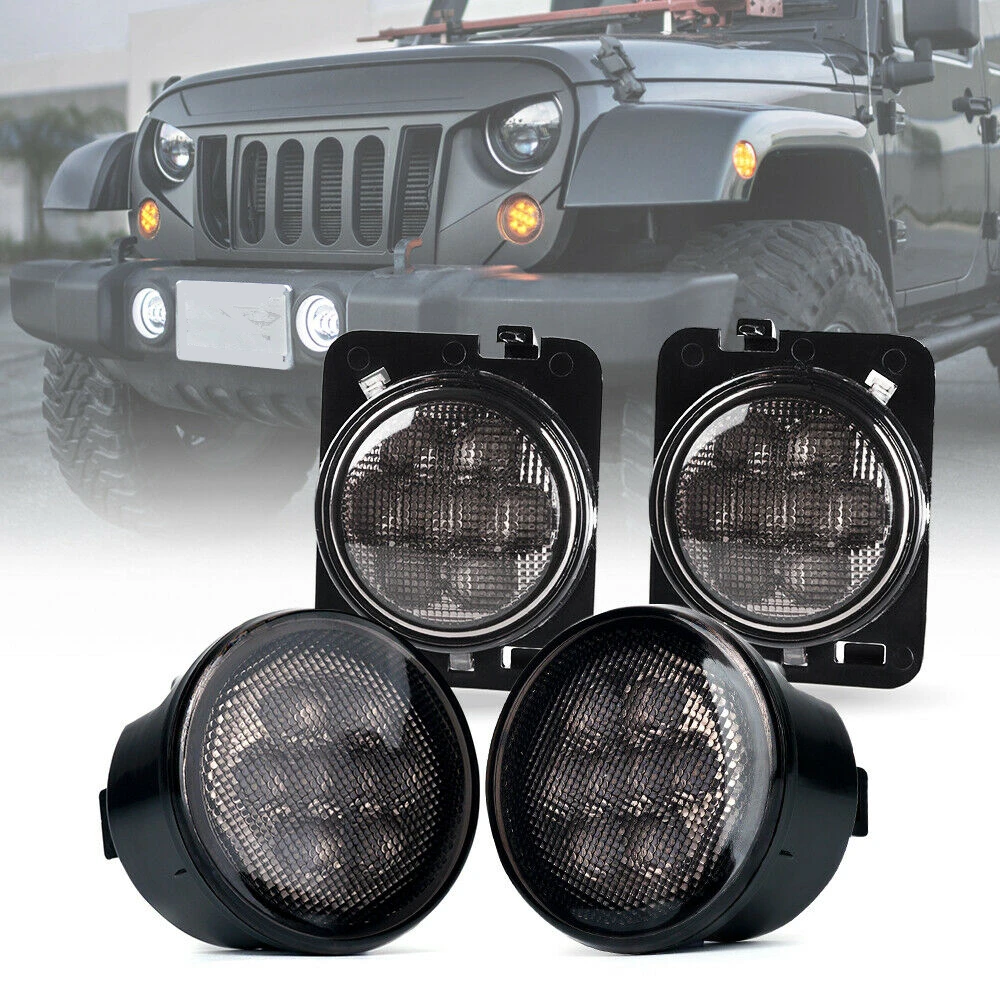 Для 07 18 Jeep Wrangler задний фонарь светодиодный поворотник светильник и боковые