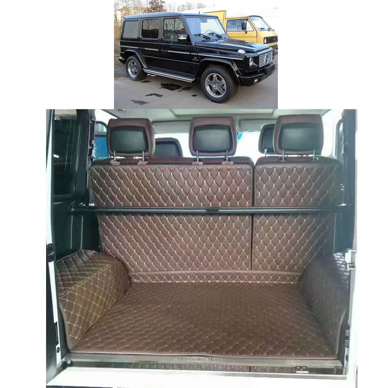 2017 кожаный коврик для багажника автомобиля подкладка груза mercedes benz G500 G350d G55 G63 G65