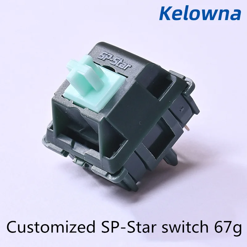 

Korean Swagkeys Customized SP-Star Switch 5 Pins Nylon Shell POM Linear Switches Mechanical Keyboard Shaft Bottom Force 67g