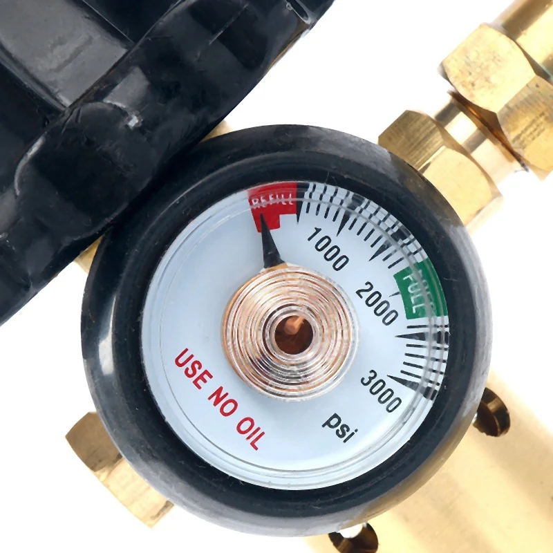 Регулятор Гелиевого бака клапан наполнителя для воздушных шаров с манометром Pkg/1