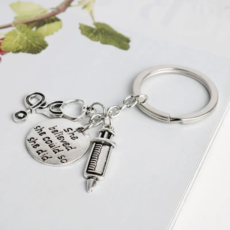 

She believed she could so she did Nurse Injector Stethoscope Keychain U4LF