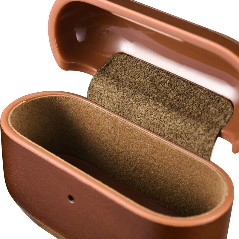 Чехол для наушников AirPods Pro чехол из натуральной кожи беспроводные наушники Bluetooth