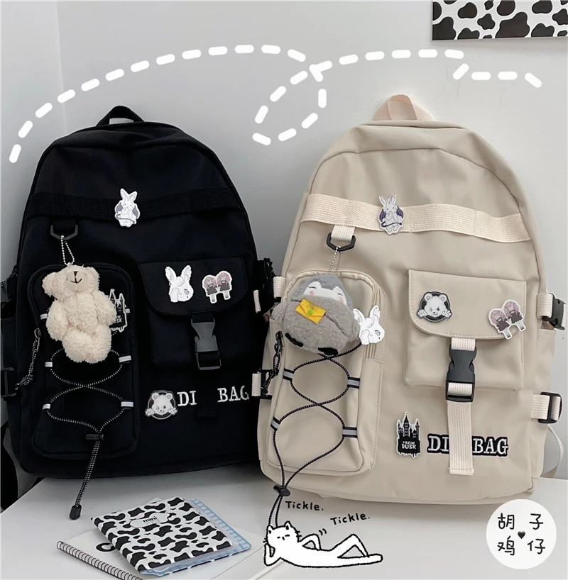 

BB109 Backpack Korean version ulzzang large capacity backpack girl student school bag