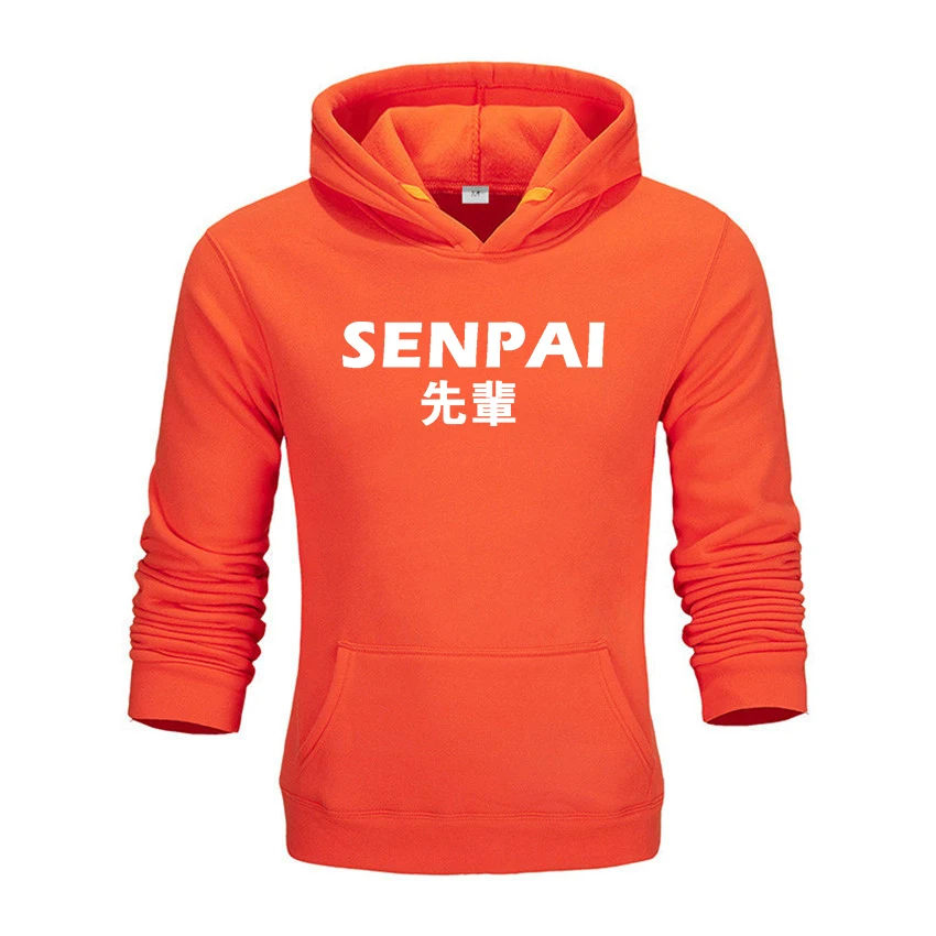 2020 модная Японская уличная одежда толстовка с капюшоном SENPAI несколько цветов