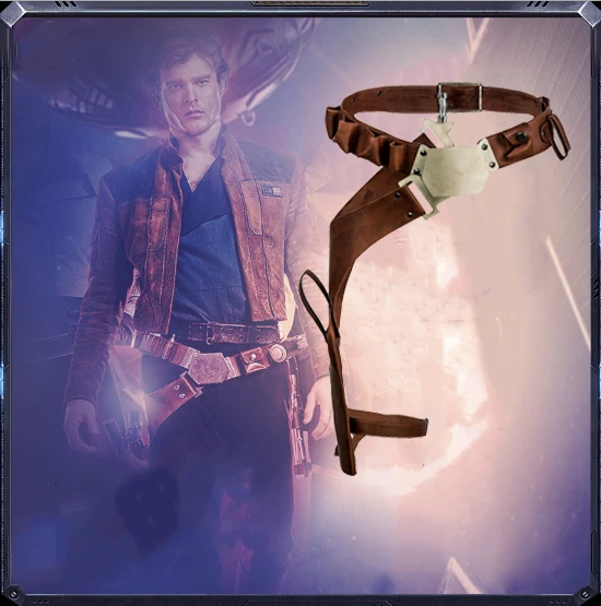 XCOSER, брендовый костюм для вечеринки на Хэллоуин, обновленное видение, Han Solo, пояс с кобурой для пистолета, реквизит для косплея из фильма