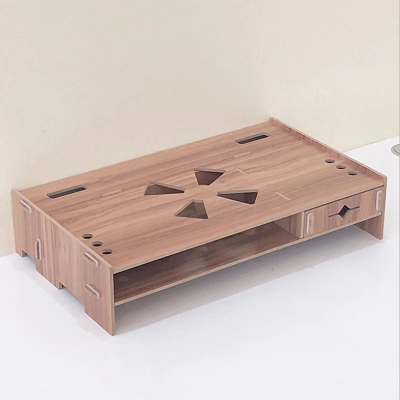 Multifunction Desktop Monitor Stand Laptop Cooler Computer Desk Organizer Screen Riser Holder for Notebo |