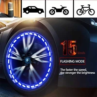 2pcs car wheel led light caps decotation cars light for tire hub lamp colorful modified motorcycle bicycle wheel decoration lamp