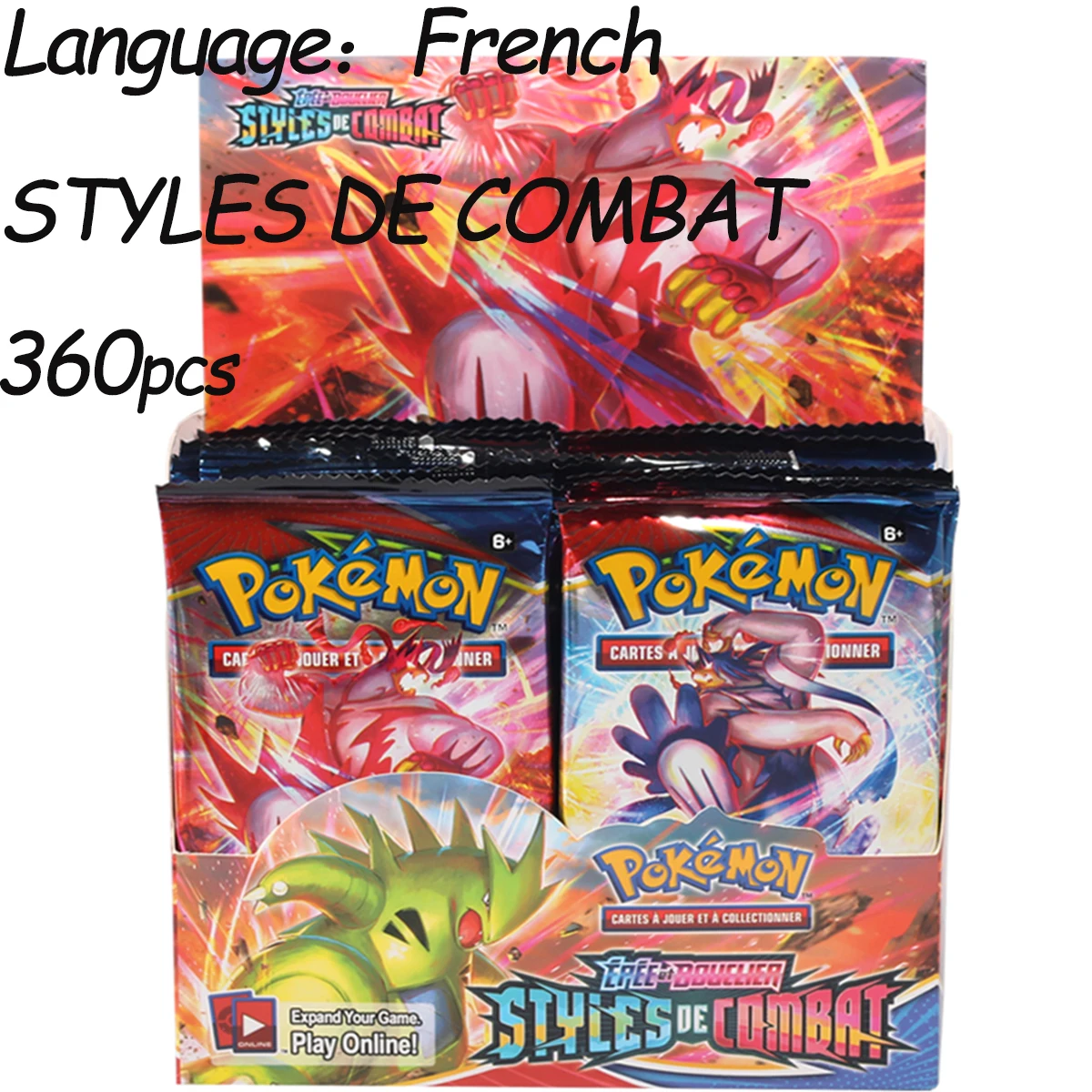 

2021 NEW French 360Pcs Pokemon TCG: XY STYLES DE COMBAT Booster Box Trading Card Game Collection Toys