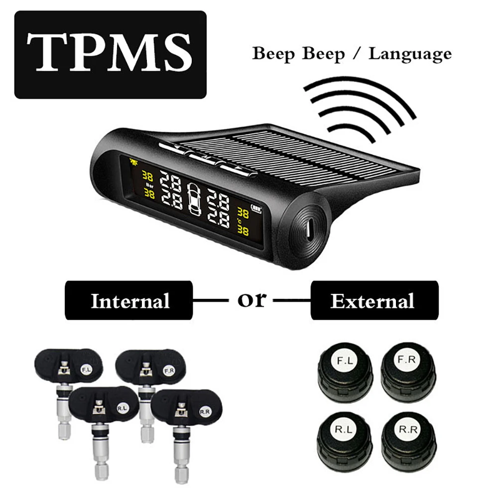 

Солнечный Мощность система контроля давления в шинах автомобиля шины Давление сигнализации Монитор Системы Авто охранной сигнализации Си...