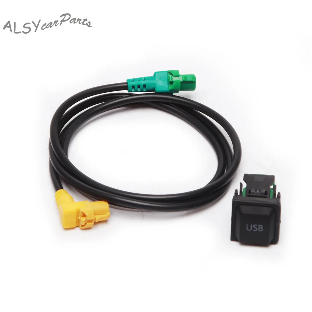 YIMIAOMO OEM 5KD 035 726 A RCD510 USB вход разъем переключатель + кабель жгута для VW Passat B6 Golf Jetta
