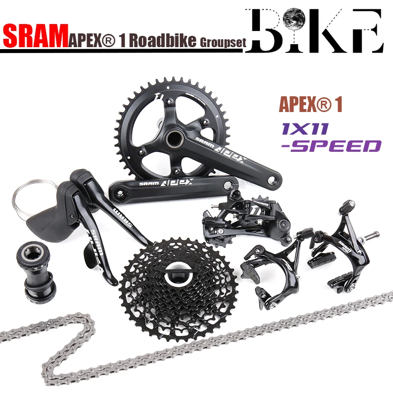 SRAM APEX 1X11 11 Скорость шоссейный велосипед Велоспорт части комплект указано 40/44T