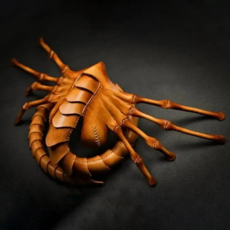 

GAMPORL Horror Scorpion Mask Scary Half Face Artificial Leather Facehugger Mask Halloween Fancy Dress Party Funny Cosplay Props