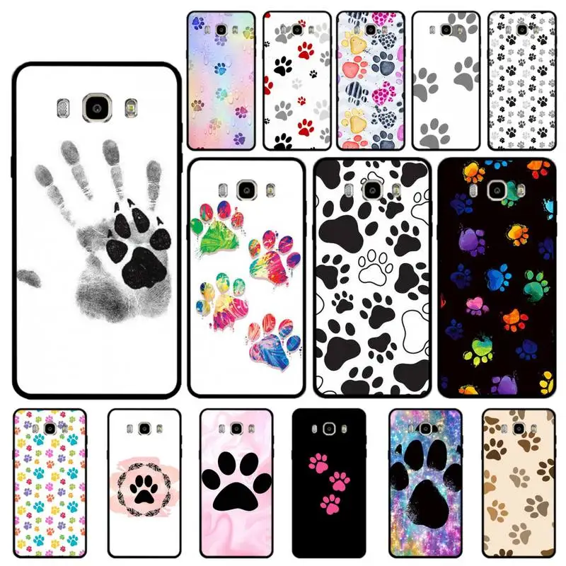 

Yinuoda Best Friends Dog Paw Phone Case for Samsung J 4 5 6 7 8 prime plus 2018 2017 2016 J7 core