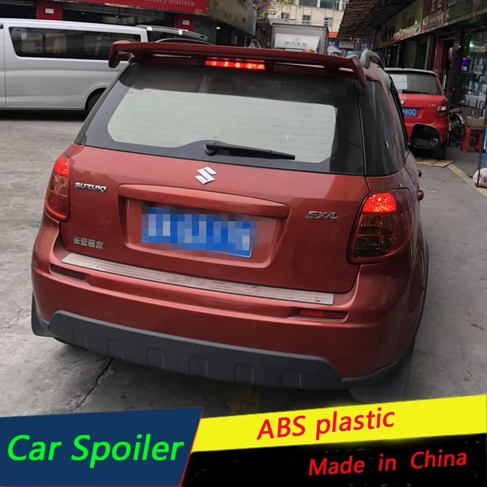 Для Suzuki SX4 спойлер высокого качества ABS Материал заднего крыла автомобиля