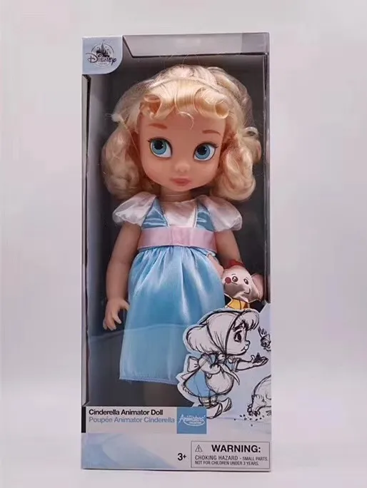 Cinderella with box Белоснежка Принцесса игрушка фигурки Рождественская игрушка подарок Дисней оригинальная Принцесса Золушка фигурка модель игрушки для девочек на день рождения - Цвет: Cinderella with box