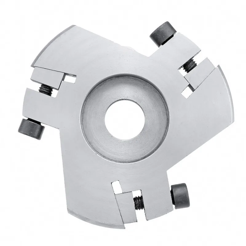 H16 90mm Wood Carving Disc Woodworking Detachable Grinder Three Blade Root Milling Cutter Cemented Carbide | Инструменты